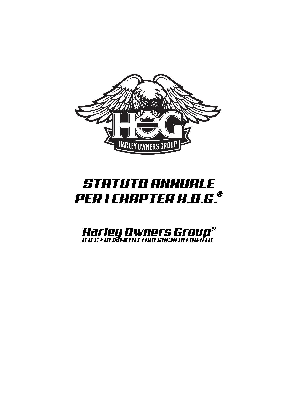 Statuto HOG Chapter edizione 2022